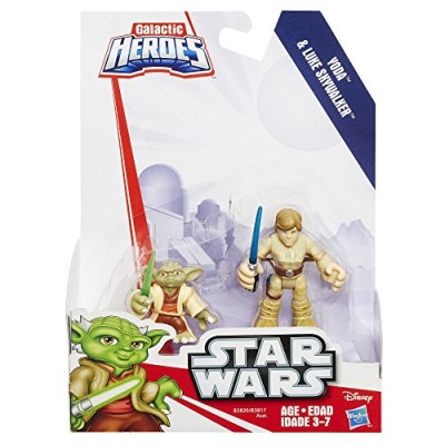 Playskool Heroes Star Wars Galactic Heroes Yoda and Luke Skywalker
