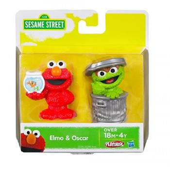 Playskool Sesame Street Figures 2-Pack - Oscar and Elmo