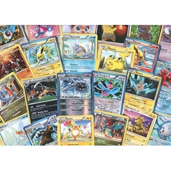 100 Assorted Pokemon Cards with Foils & Bonus Mew Promo!