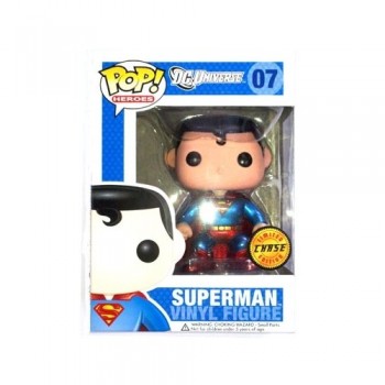 DC Comics Pop! Heroes Superman Chase Metallic Variant Vinyl Figure