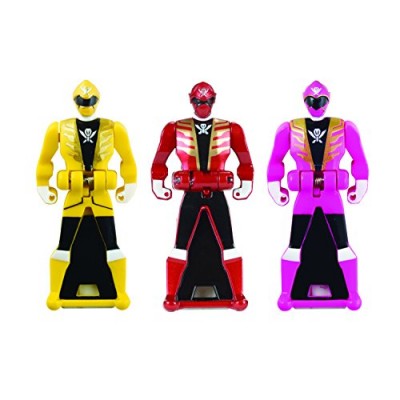 Power Rangers Super Megaforce - Power Rangers Super Megaforce Legendary Ranger Key Pack B, Metallic Red/Yellow with Pink