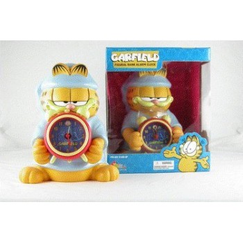 New 10" Garfield Figural Piggy Coin Bank with Detachable Alarm Clock Comes with Batteries by Precious Kids