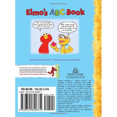 Elmo's ABC Book (Sesame Street) (Big Bird's Favorites Board Books)