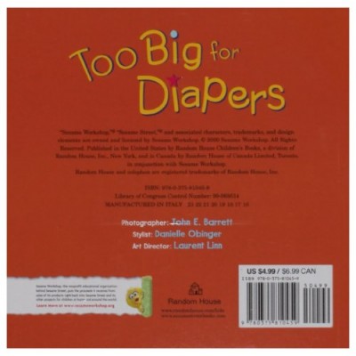Too Big for Diapers (Sesame Street) (Too Big Board Books)