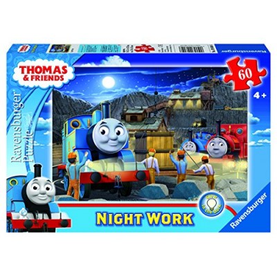 Thomas & Friends Night Work Glow-in-The-Dark Puzzle, 60-Piece