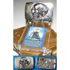 Tomb Raider Skull Belt Buckle, Solid Metal, Gold