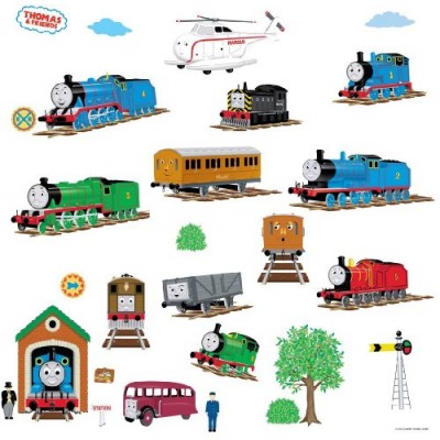 RoomMates RMK1035SCS Thomas The Tank Engine and Friends Peel and Stick Wall Decals