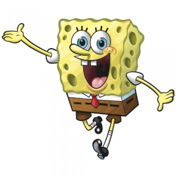 RoomMates RMK1406GM SpongeBob Squarepants Peel & Stick Giant Wall Decal