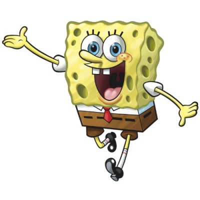 RoomMates RMK1406GM SpongeBob Squarepants Peel & Stick Giant Wall Decal