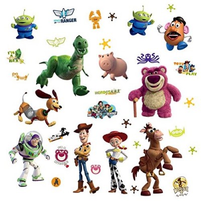 RoomMates RMK1428SCS Toy Story  Peel & Stick Wall Decals Glo-in Dark, 34 Count
