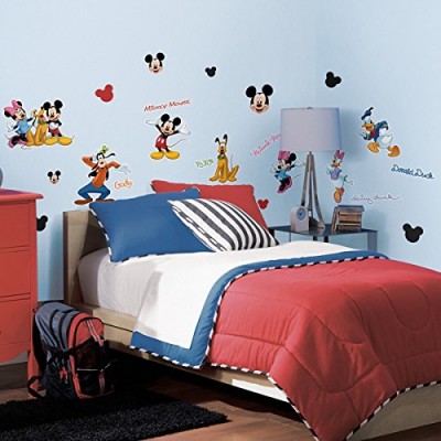 Roommates Rmk1507Scs Mickey And Friends Peel & Stick Wall Decal, 30 Count