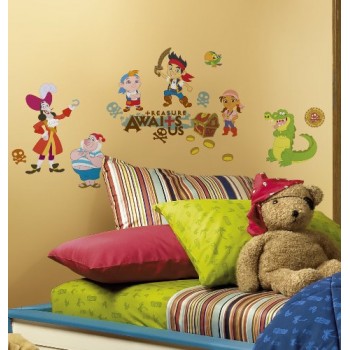 Roommates Rmk1778Scs Disney Junior Jake And The Neverland Pirates Peel And Stick Wall Decals