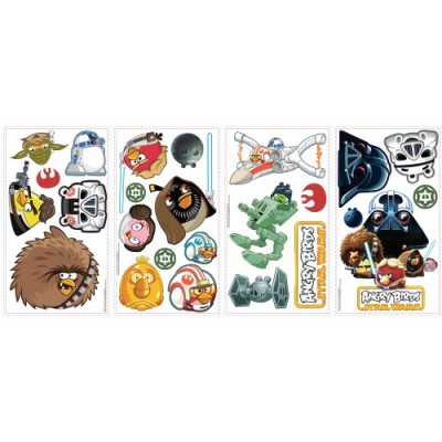 Roommates RMK2164SCS Angry Birds Star Wars Peel  and  Stick Wall Decals