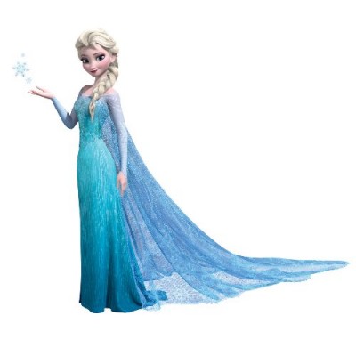 Roommates Rmk2371Gm Frozen Elsa Peel And Stick Giant Wall Decals, 1-Pack