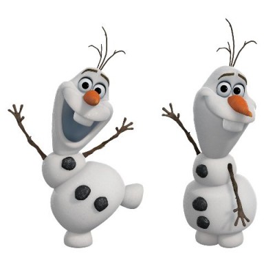 Roommates RMK2372SCS Frozen Olaf The Snow Man Peel and Stick Wall Decals, 25 Count