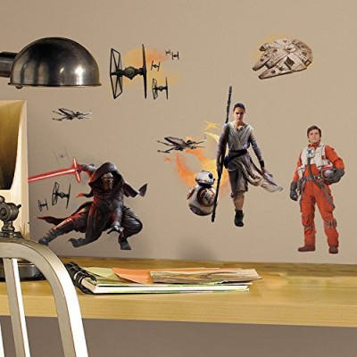 RoomMates RMK3010SCS Star Wars Ep VII Ensemble Cast P&S Wall Decals