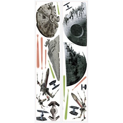 RoomMates RMK3012SCS Star Wars EP VII Spaceships P&S Wall Decals, 20 Count