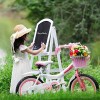 RoyalBaby Jenny Princess Pink Girl's Bike with Training Wheels and Basket, Perfect Gift for Kids, 12 inch wheels