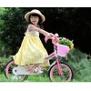 RoyalBaby Jenny Princess Pink Girl's Bike with Training Wheels and Basket, Perfect Gift for Kids, 12 inch wheels