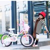 RoyalBaby Jenny Princess Pink Girl's Bike with Training Wheels and Basket, Perfect Gift for Kids, 12 inch wheels