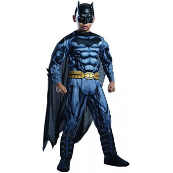 Rubie's Costume DC Superheroes Batman Child Deluxe Costume, Medium
