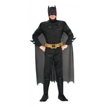 Batman The Dark Knight Rises Adult Batman Costume, Black, Large
