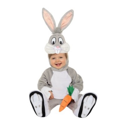 Looney Tunes Bugs Bunny Romper Costume, Gray, 12-18 Months