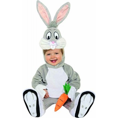 Looney Tunes Bugs Bunny Romper Costume, Gray, 12-18 Months