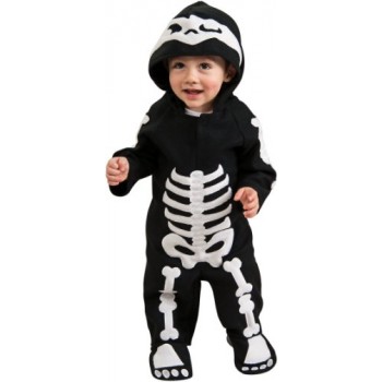 Romper Costume, Skeleton - Toddler (U.S.A. Size 2-4) For 1-2 Years