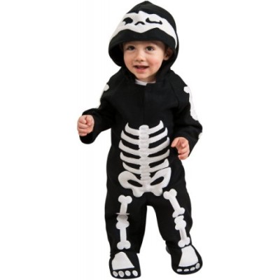 Romper Costume, Skeleton - Toddler (U.S.A. Size 2-4) For 1-2 Years