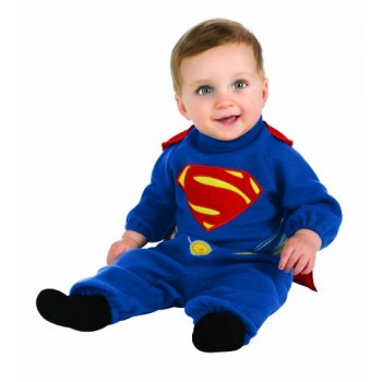 Rubie's Costume Man Of Steel Superman Romper, Blue/Red, 12-24 Months