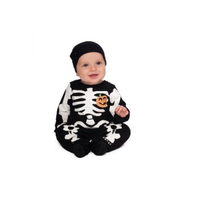 Rubie's Costume My First Halloween Black Skeleton Costume, Black, Newborn