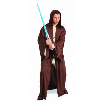 Rubie's Costume Star Wars Adult Hooded Jedi Robe Costume, Brown, One Size Costume