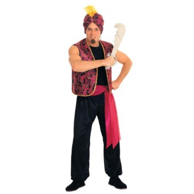 Rubie's Costume Sultan Complete Value Adult Costume, Black/Red, One Size
