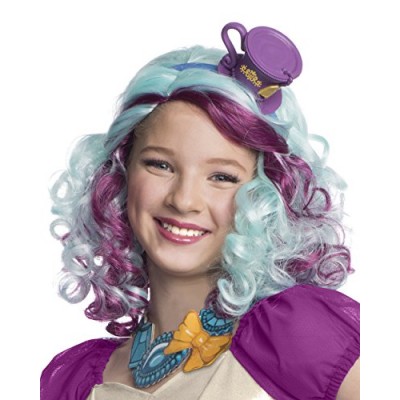Rubies Ever After High Child Madeline Hatter Wig with Headpiece
