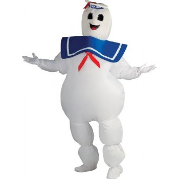 Rubie's Ghostbusters Inflatable Stay Puft Marshmallow Man Costume, White, Standard