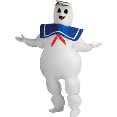 Rubie's Ghostbusters Inflatable Stay Puft Marshmallow Man Costume, White, Standard