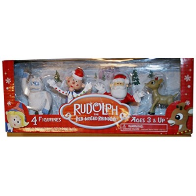 Rudolph 4 Pack Figurine Set