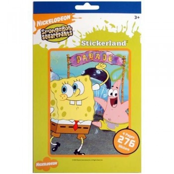 Spongebob Squarepants Stickerland Sticker Book ~ 276 Stickers by Sandy Lion