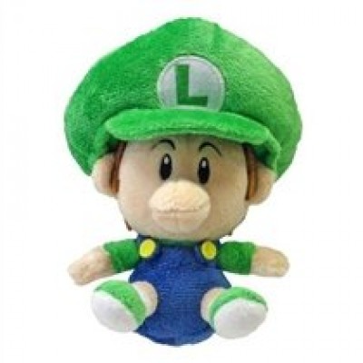 5.5" Official Sanei Baby Luigi Soft Stuffed Plush Super Mario Plush Series Plush Doll Japanese Import