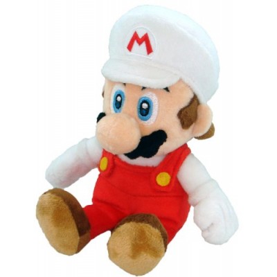 Super Mario Plush - 8" Fire Mario Soft Stuffed Plush Toy Japanese Import
