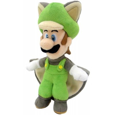 Super Mario Plush Series Plush Doll: 10-Inch Squirrel / Musasabi Luigi