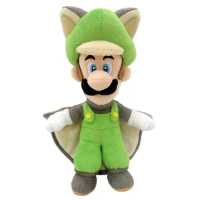 Super Mario Plush Series Plush Doll: 10-Inch Squirrel / Musasabi Luigi