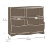Sauder Pogo Bookcase/Footboard, Soft White Finish