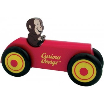 Curious George Wooden Car by Schylling - Childrens Wooden Toy