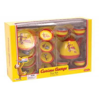 Schylling Curious George Tin Tea Set