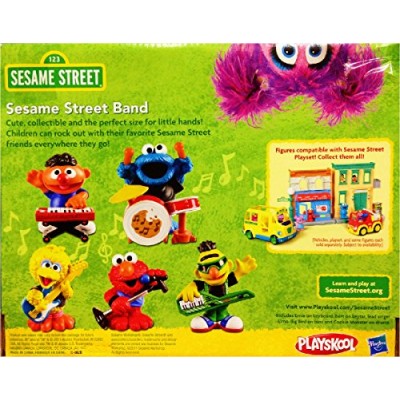 Playskool Exclusive Playset Sesame Street Band Ernie, Bert, Elmo, Big Bird Cookie Monster