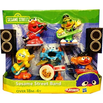 Playskool Exclusive Playset Sesame Street Band Ernie, Bert, Elmo, Big Bird Cookie Monster