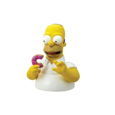 Simpsons The Homer with Donut Bust Bank Action Figure