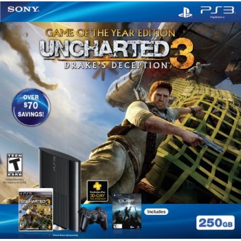 PS3 250GB Uncharted 3: Game of the Year Bundle